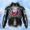 Nhl New York Islanders Special Skeleton Costume For Halloween Hoodie 3D All Over Print Attract Gift For Men And Women