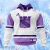 Nhl New York Rangers Personalize Hockey Fight Cancer Hoodie 3D All Over Print Attract Gift For Men And Women
