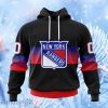 Nhl New York Rangers Special Black And Gradient Design Hoodie 3D All Over Print Attract Gift For Men And Women