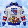 Nhl New York Rangers Special Pawpatrol Design Hoodie 3D All Over Print Attract Gift For Men And Women