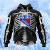 Nhl New York Rangers Special Skeleton Costume For Halloween Hoodie 3D All Over Print Attract Gift For Men And Women