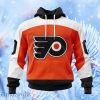 Nhl Philadelphia Flyers Home Kits Hoodie 3D All Over Print Attract Gift For Men And Women