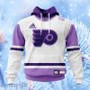 Nhl Philadelphia Flyers Personalize Hockey Fight Cancer Hoodie 3D All Over Print Attract Gift For Men And Women