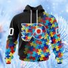 Nhl Philadelphia Flyers Special Black Autism Awareness Design Hoodie 3D All Over Print Attract Gift For Men And Women