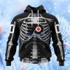 Nhl Philadelphia Flyers Special Skeleton Costume For Halloween Hoodie 3D All Over Print Attract Gift For Men And Women