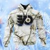 Nhl Philadelphia Flyers Special White Winter Hunting Camo Design Hoodie 3D All Over Print Attract Gift For Men And Women