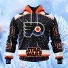 Nhl Philadelphia Flyers X Star Wars Meteor Shower Design Hoodie 3D All Over Print Attract Gift For Men And Women