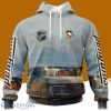 NHL Pittsburgh Penguins Personalized Arena Skyline Design 3D Hoodie All Over Print Designed Part For Fans