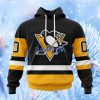 Nhl Pittsburgh Penguins Personalized Home Kits Hoodie 3D All Over Print Attract Gift For Men And Women