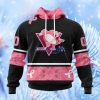 Nhl Pittsburgh Penguins Personalized Specialized Design In Classic Style With Paisley! We Wear Pink Breast Cancer Hoodie 3D All Over Print Attract Gift For Men And Women
