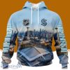 NHL Seattle Kraken Personalized Arena Skyline Design 3D Hoodie All Over Print Designed Part For Fans