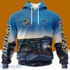 NHL St. Louis Blues Personalized Arena Skyline Design 3D Hoodie All Over Print Designed Part For Fans
