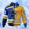 Nhl St Louis Blues Special Home Mix Reverse Retro Personalized Kits Hoodie 3D All Over Print Attract Gift For Men And Women