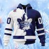 Nhl Toronto Maple Leafs Personalize Home Mix Away Hoodie 3D All Over Print Attract Gift For Men And Women
