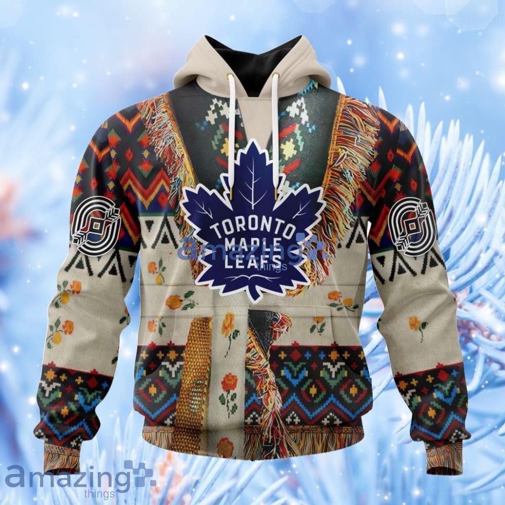 Nhl Toronto Maple Leafs Special Native Costume Design Hoodie 3D All Over Print Attract Gift For Men And Women Product Photo 1