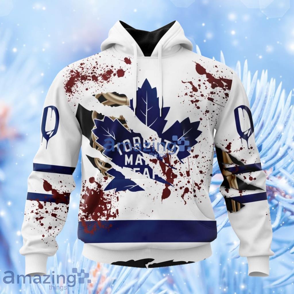 Nhl Toronto Maple Leafs Specialized Design Jersey With Your Ribs For Halloween Hoodie 3D All Over Print Attract Gift For Men And Women Product Photo 1