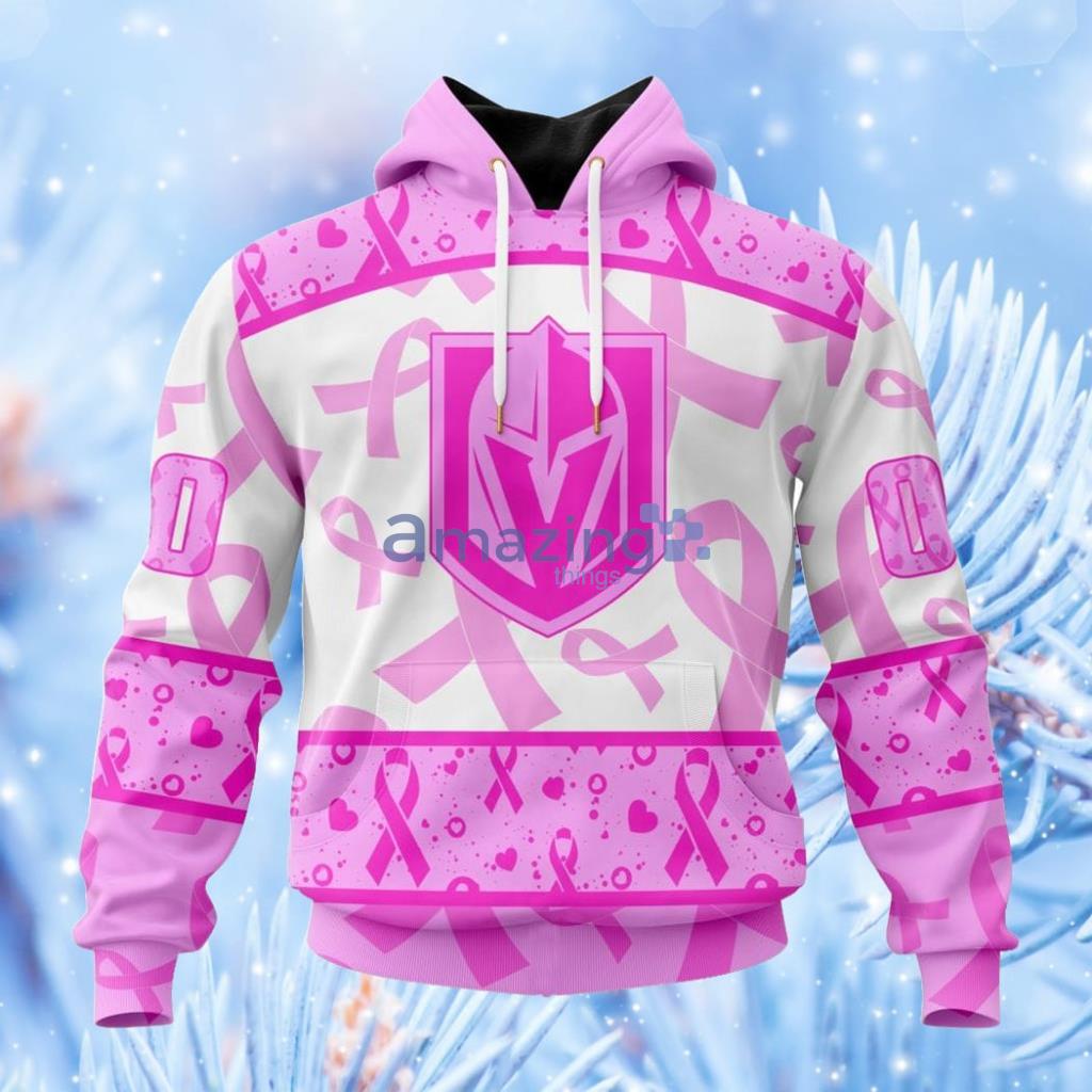 Nhl Vegas Golden Knights Special Pink October Breast Cancer Awareness Month Hoodie 3D All Over Print Attract Gift For Men And Women Product Photo 1