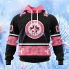 Nhl Winnipeg Jets Personalized Specialized Design In Classic Style With Paisley! We Wear Pink Breast Cancer Hoodie 3D All Over Print Attract Gift For Men And Women