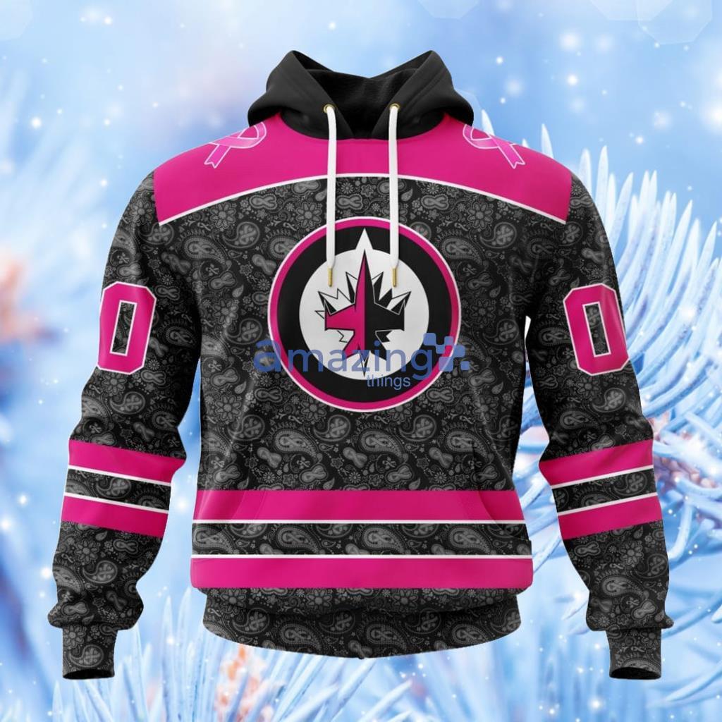 Nhl Winnipeg Jets Special Pink In The Rink Fight Breast Cancer Hoodie 3D All Over Print Attract Gift For Men And Women Product Photo 1