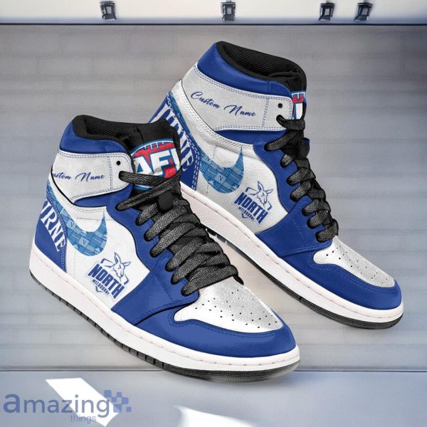 North Melbourne Kangaroos AFL Air Jordan Hightop Shoes Custom Name Gift For Fans Product Photo 3