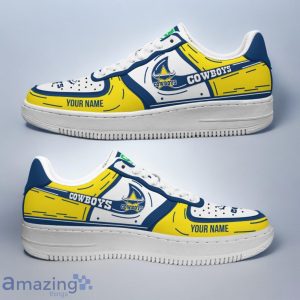 North Queensland Cowboys NRL Air Force Shoes Sneaker Gift For Fans Custom Name Product Photo 1