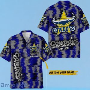 North Queensland Cowboys NRL Hawaiian Shirt Special Design Custom Name Product Photo 1