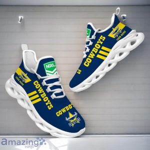 North Queensland Cowboys NRL Max Soul Shoes Custom Name Gift For Fans Product Photo 1