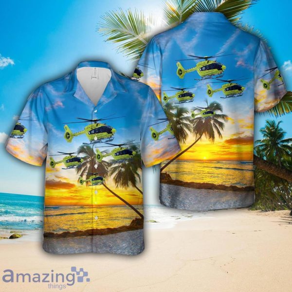 Norwegian Air Ambulance Airbus H145 helicopter Hawaiian Shirt Unique Gift Product Photo 1