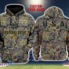 Notre Dame Fighting Irish 3D Printing Army Camo Pattern Unisex Hoodies Custom Name For Fans