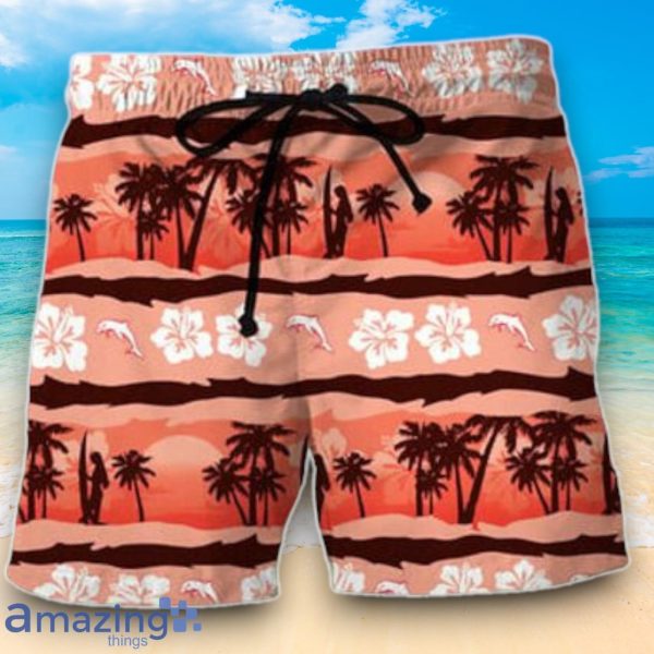 NRL Dolphins Combo Hawaiian Shirt And Shorts Custom Number & Name Trendy Combo For Fans Product Photo 3