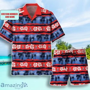 NRL Newcastle Knights Combo Hawaiian Shirt And Shorts Custom Number & Name Trendy Combo For Fans Product Photo 1