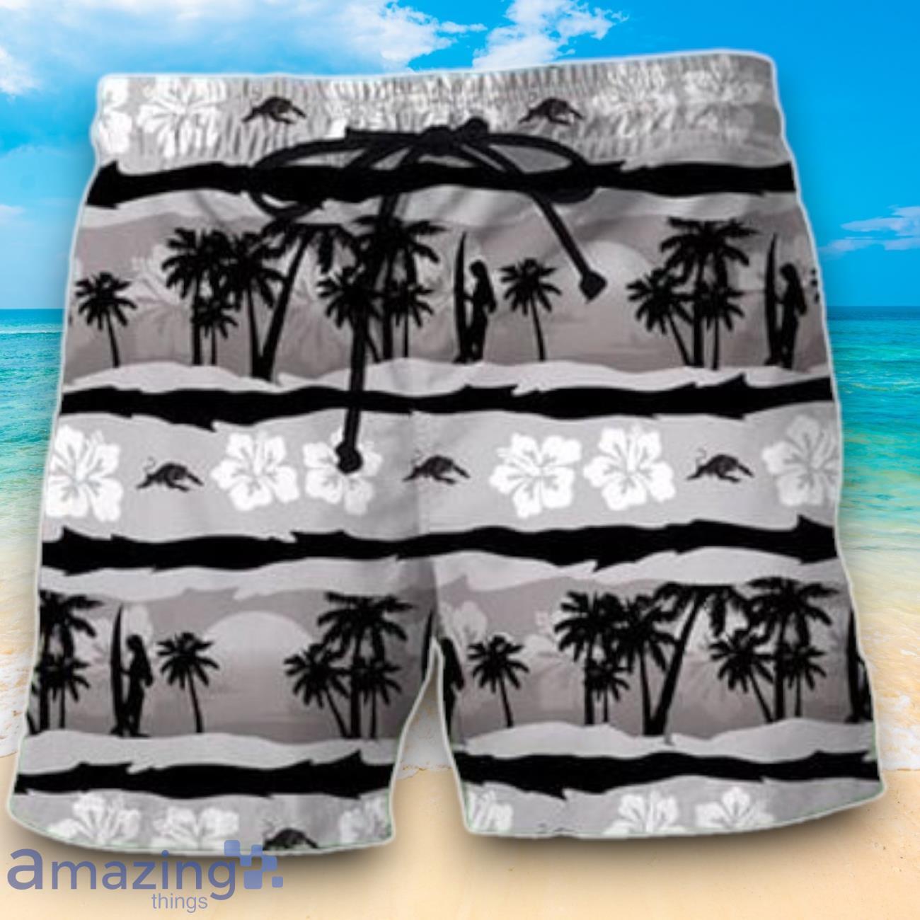 NRL Penrith Panthers Combo Hawaiian Shirt And Shorts Custom Number & Name Trendy Combo For Fans image NRL Penrith Panthers Combo Hawaiian Shirt And Shorts Custom Number & Name Trendy Combo For Fans Product Photo 3