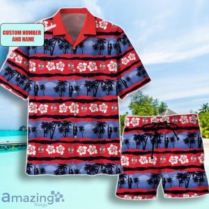 NRL Sydney Roosters Combo Hawaiian Shirt And Shorts Custom Number & Name Trendy Combo For Fans Product Photo 1