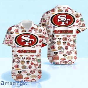 San Francisco 49ers NFL Hawaiian Shirt And Short Trending 2024 For Men Women image San Francisco 49ers NFL Hawaiian Shirt And Short Trending 2024 For Men Women Product Photo 2