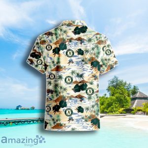 Oakland Athletics Coconut Tree Hibiscus Pattern Hawaiian Shirt Summer Gift For Men Women Product Photo 3