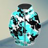 Oil Spill Rave Camo Up 3D Hoodie Unique Gift