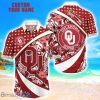 Oklahoma Sooners Custom Name Floral Hawaiian Shirt Summer Beach Shirt For Fans