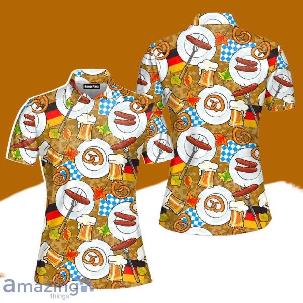 Oktoberfest Happy Beer Day Polo Shirt For Women Gift Golf Lover Product Photo 1