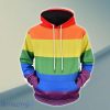 Ombre Strip Cool 3D Hoodie Unique Gift