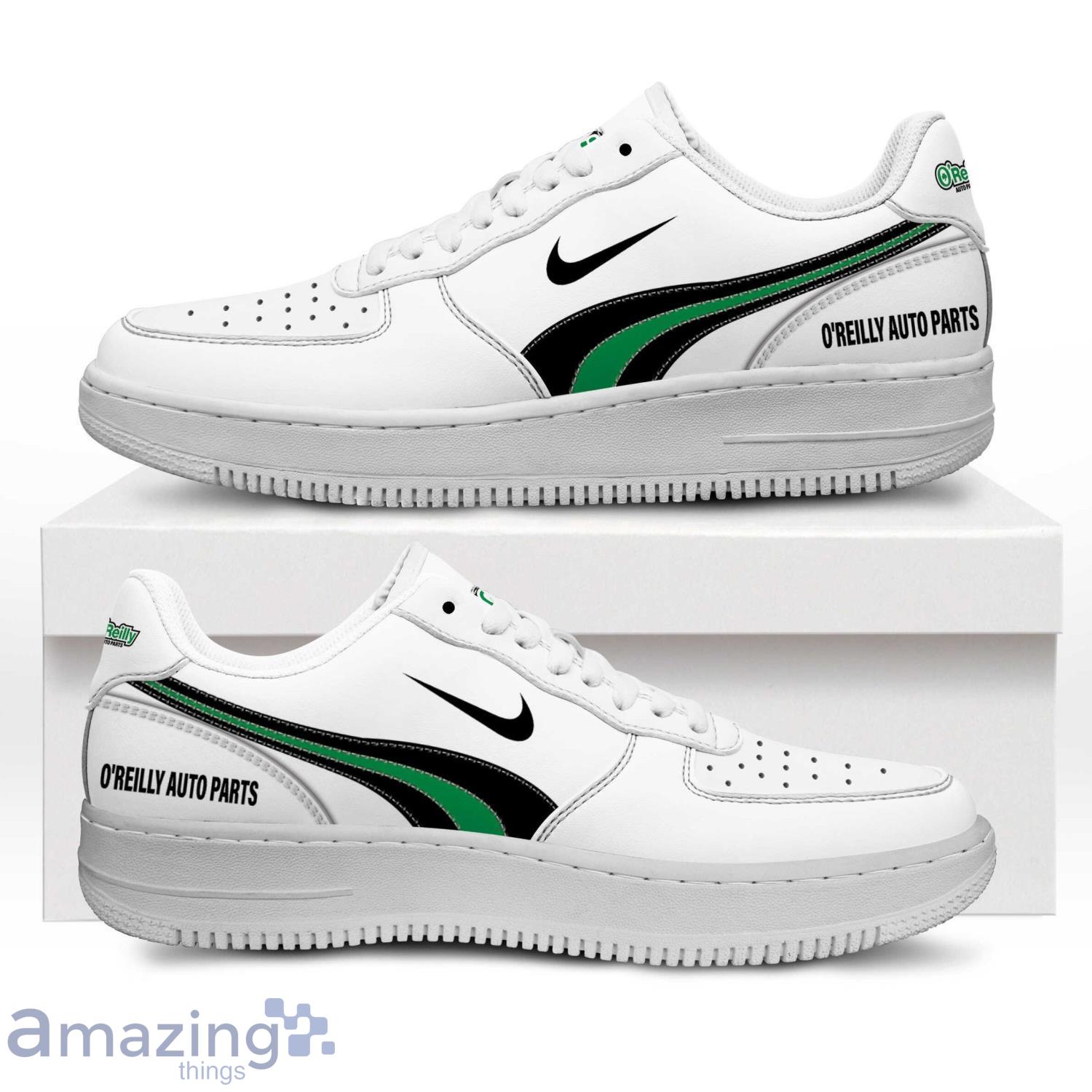O'Reilly Auto Parts White Sneakers Air Force Shoes For Men And Women image O'Reilly Auto Parts White Sneakers Air Force Shoes For Men And Women