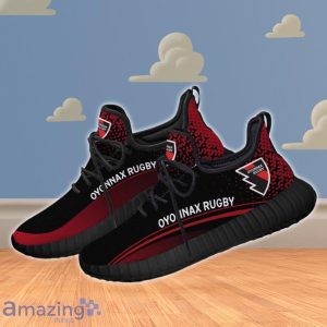 Oyonnax Rugby Black And Red Reze Shoes Sneaker Special Gift Product Photo 2