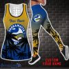 Parramatta Eels NRL Combo Hollow Tank Top and Leggings Custom Name Gift For Women