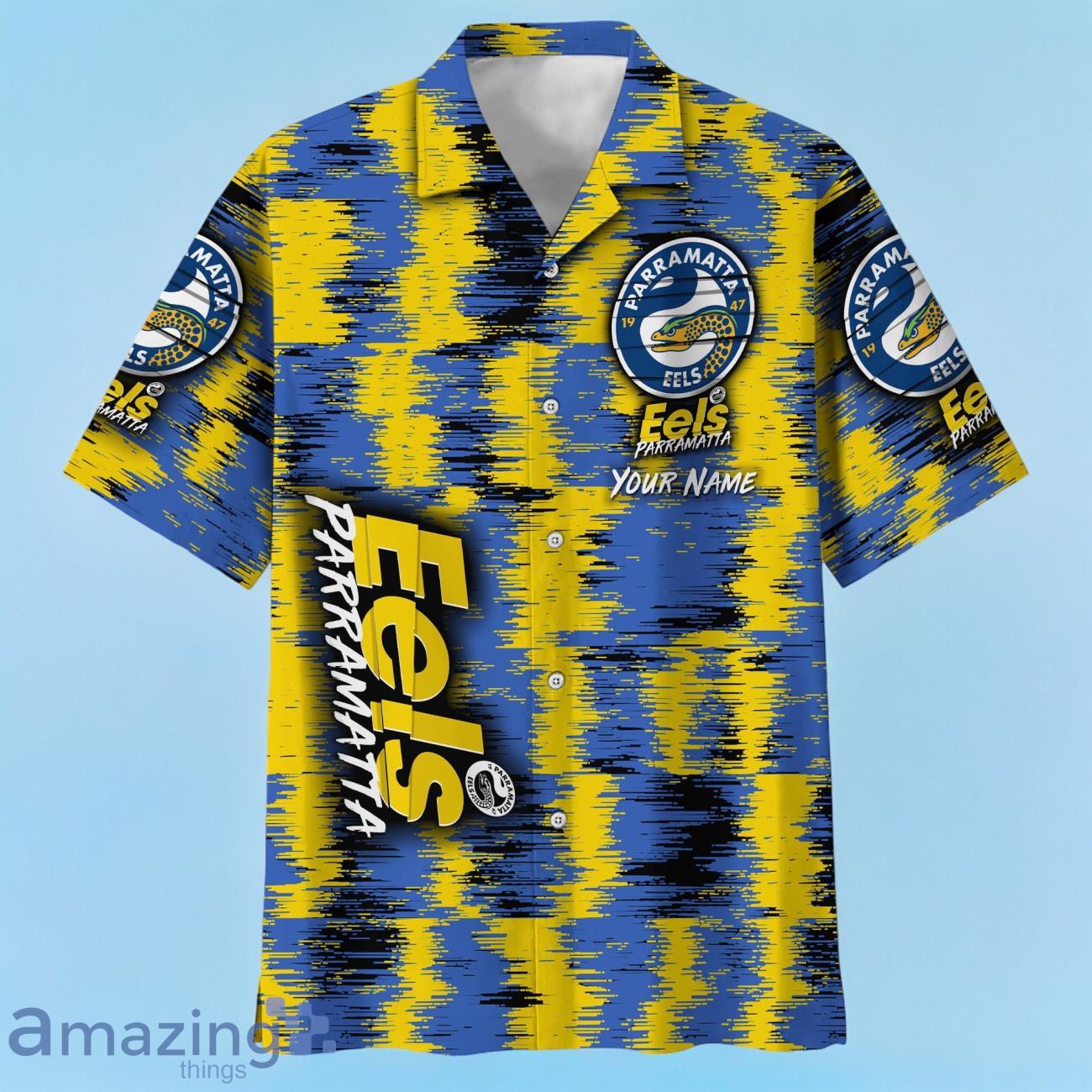 Parramatta Eels NRL Hawaiian Shirt Special Design Custom Name image Parramatta Eels NRL Hawaiian Shirt Special Design Custom Name Product Photo 2