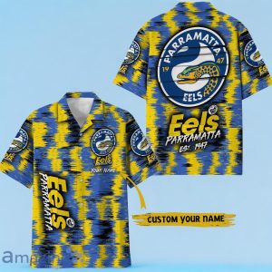 Parramatta Eels NRL Hawaiian Shirt Special Design Custom Name Product Photo 1
