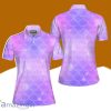 Pastel Violet Mermaid Scale Polo Shirt For Women Gift Golf Lover