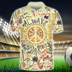 Peace Hippie Always Good Vibes Polo Shirt Hippie Designs Polo Shirt Gift For Golf Lover Product Photo 1