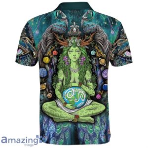 Peaceful Elegance Tie Dye Collection Polo Shirt Hippie Designs Polo Shirt Gift For Golf Lover Product Photo 2