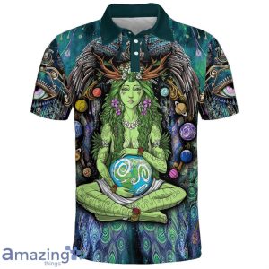 Peaceful Elegance Tie Dye Collection Polo Shirt Hippie Designs Polo Shirt Gift For Golf Lover Product Photo 1