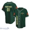 Personalized Green Jameson Whiskey Baseball Jersey Custom Number & Name