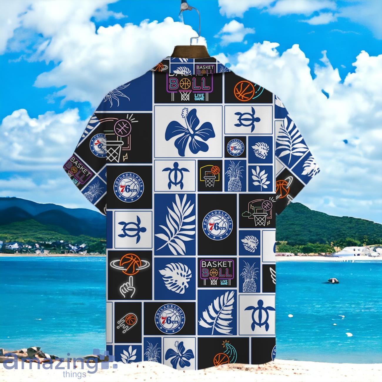 Philadelphia 76ers National Basketball Association AOP Hawaiian Shirt image Philadelphia 76ers National Basketball Association AOP Hawaiian Shirt Product Photo 3